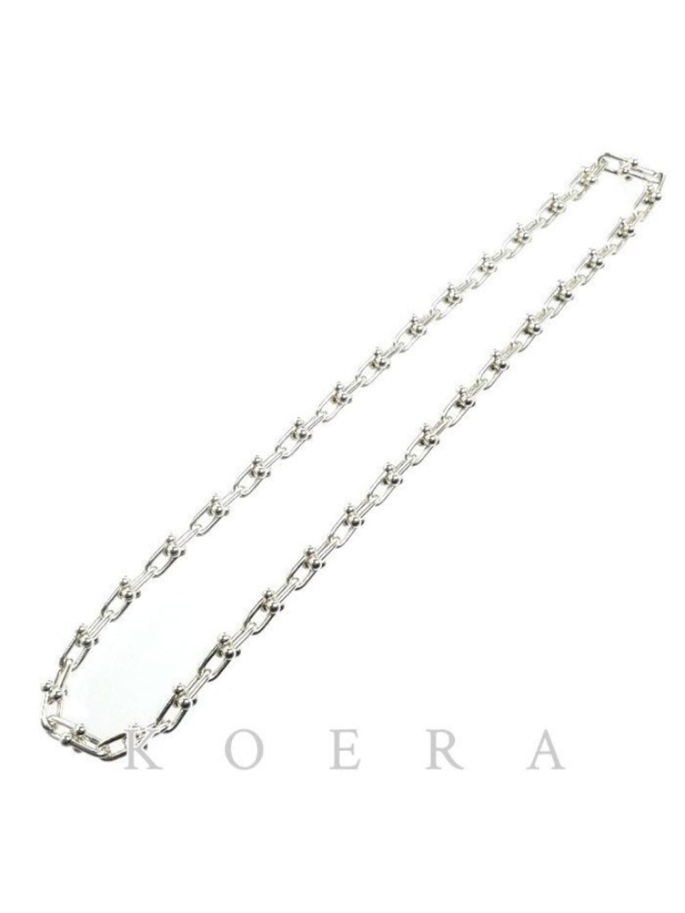 Tiffany & Co 925 Sterling Silver HardWear Small Link Necklace 45